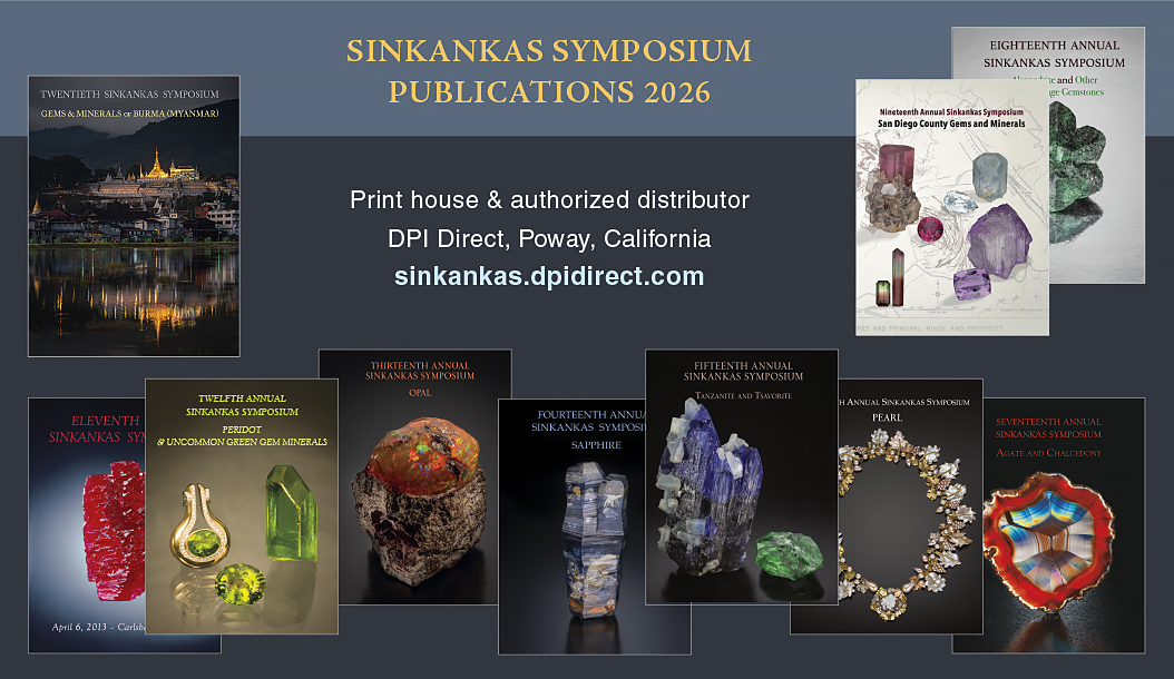 Sinkankas Symposium Publications 2026 -- DPI Direct, Poway, California